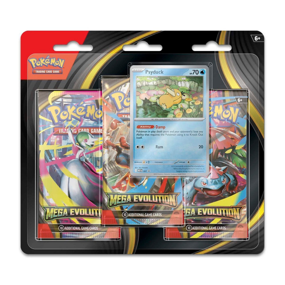 Mega Evolution Base Set 3 Pack Blister (Psyduck)