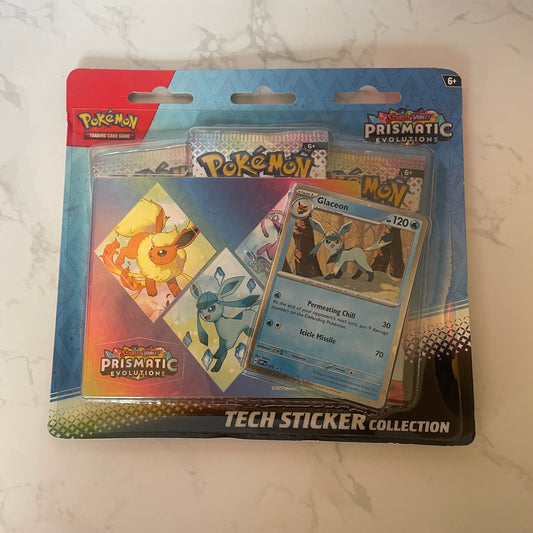 Prismatic Evolutions Tech Sticker Collection (Glaceon)