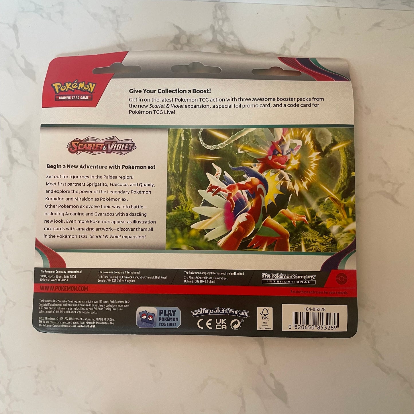 Scarlet & Violet Base Set 3 Pack Blister (Dondozo)