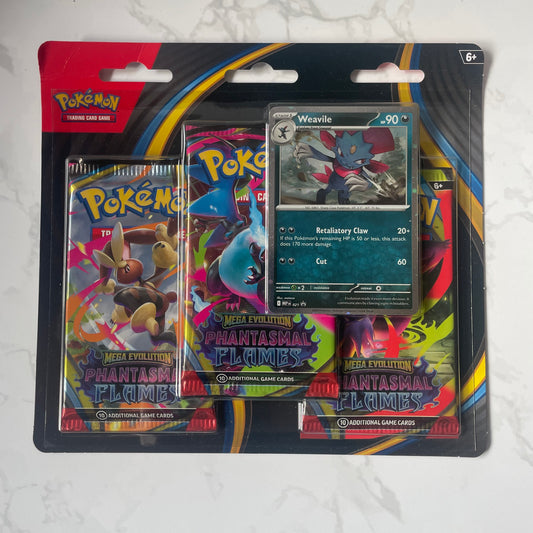Phantasmal Flames 3 Pack Blister (Weavile)