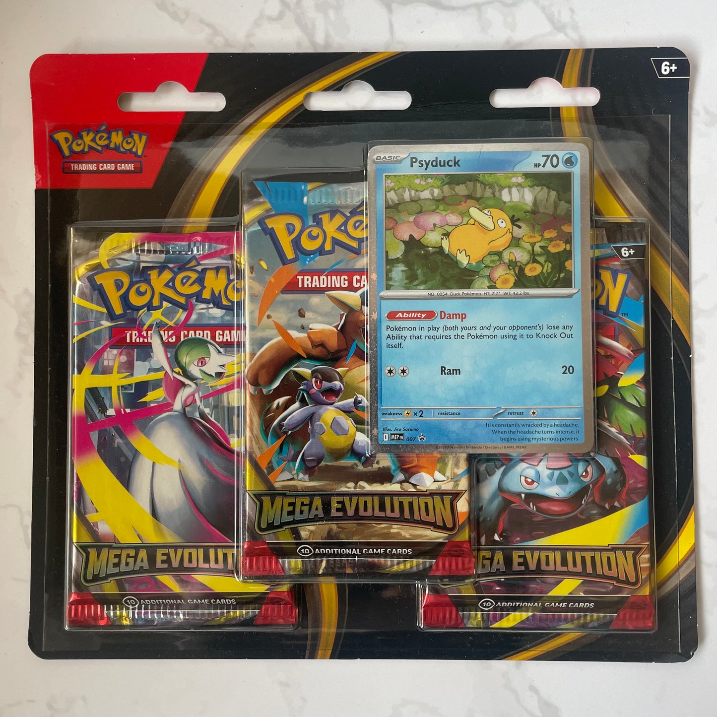 Mega Evolution Base Set 3 Pack Blister (Psyduck)