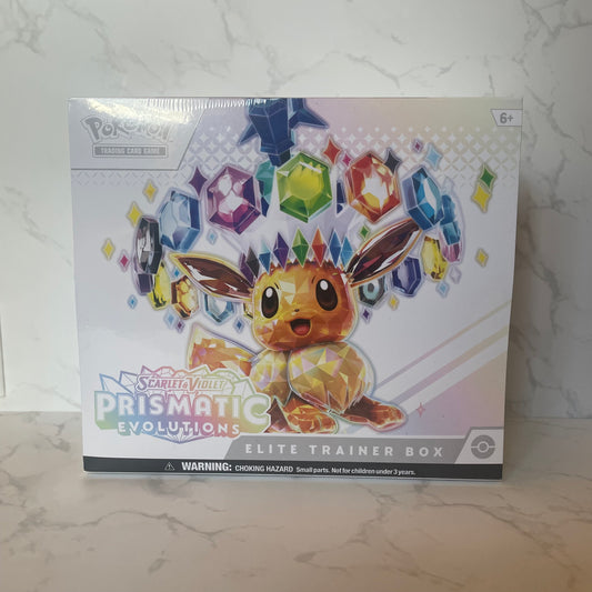 Prismatic Evolutions Elite Trainer Box (Imperfections in seal)