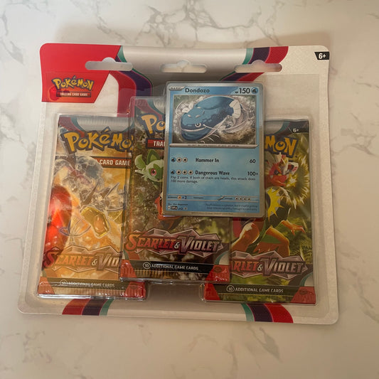Scarlet & Violet Base Set 3 Pack Blister (Dondozo)