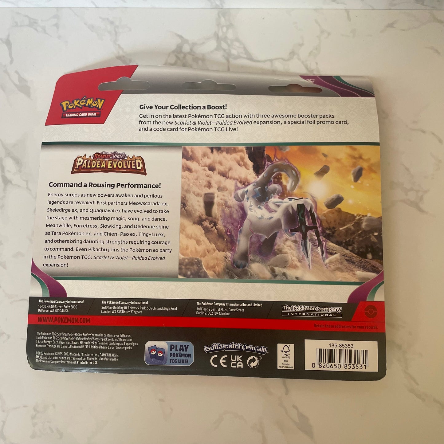 Paldea Evolved 3 Pack Blister (Varoom)