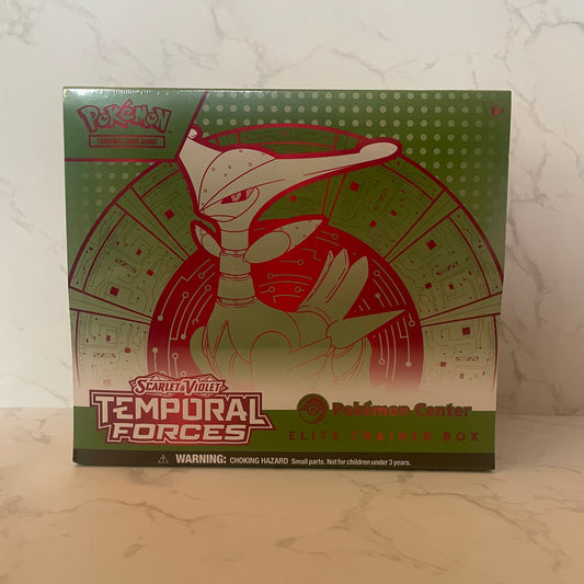 Temporal Forces Pokemon Center Elite Trainer Box (Iron Leaves)