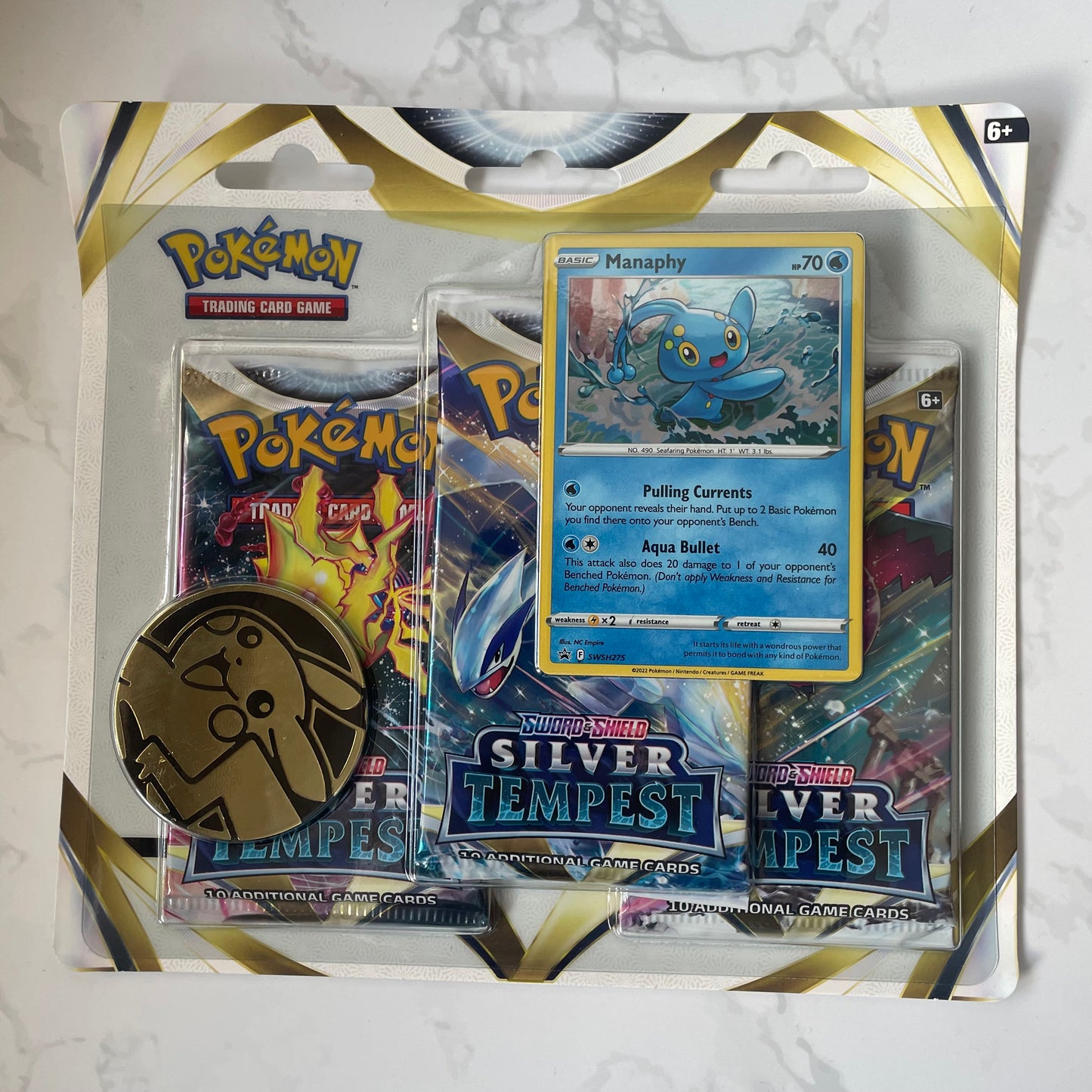 Silver Tempest 3 Pack Blister (Manaphy)