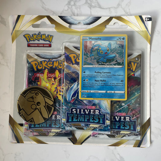 Silver Tempest 3 Pack Blister (Manaphy)