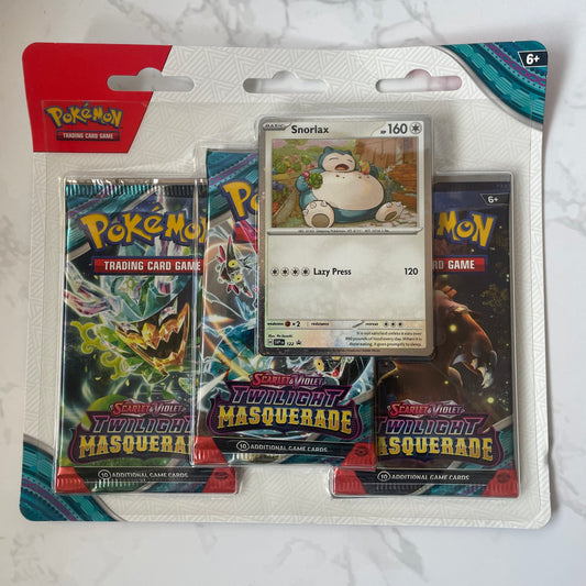 Twilight Masquerade 3 Pack Blister (Snorlax)