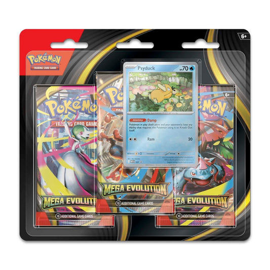 Mega Evolution Base Set 3 Pack Blister (Psyduck)