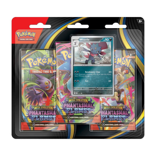 Phantasmal Flames 3 Pack Blister (Weavile)