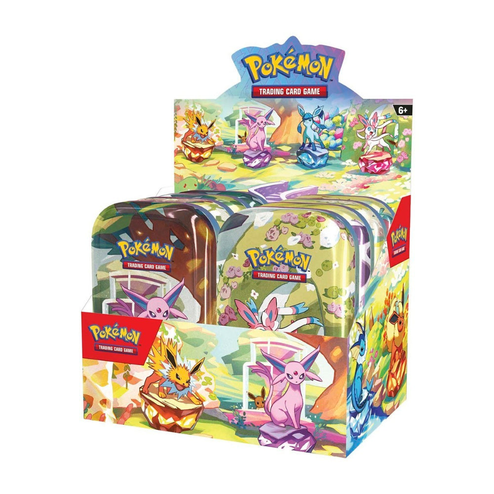 Prismatic Evolutions Sealed Mini Tin Display