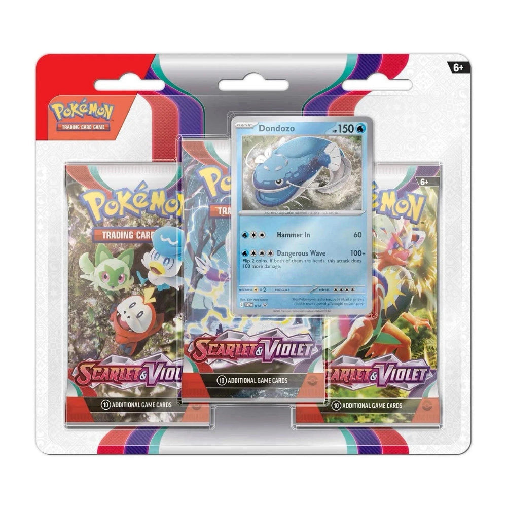 Scarlet & Violet Base Set 3 Pack Blister (Dondozo)