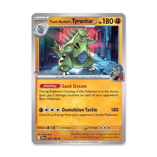 Team Rocket's Tyranitar (Pokemon Center Exclusive)