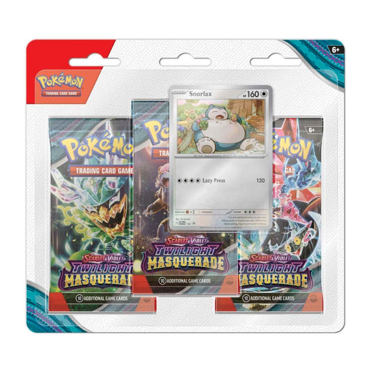 Twilight Masquerade 3 Pack Blister (Snorlax)